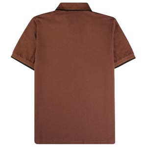 Fred Perry Herenpoloshirt met dubbele kraag (Maroon, Maroon)