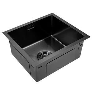 Vtw Living rvs spoelbak 34,5 x 34,5 cm inclusief aansluitset zonder