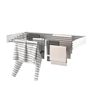 Wasophoogte ® wanddroogrek walldry 120 cm wit 2 stuks