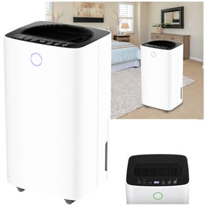 Vtw Living Slimme luchtontvochtiger 12 liter compact v2.0 wifi carbon filter wit -
