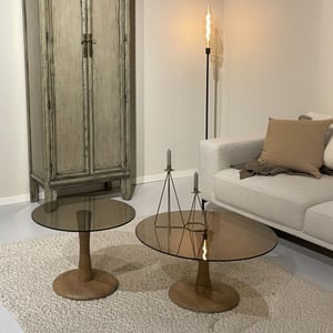 Brix bijzettafel faye almond 60x60x45cm