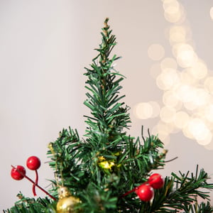Homcom Mini kerstboom kerstversiering kerstversiering, incl. kerstballen en