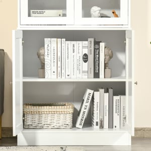 4goodz Boekenkast met open en dichte vakken 40x76x178 cm -