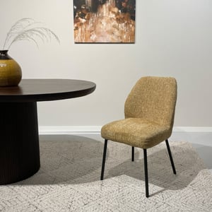 Livingfurn eetkamerstoel tess honey set van 2 63x48x83cm
