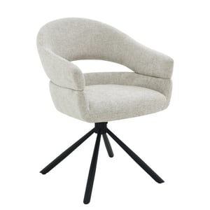 Livingfurn eetkamerstoel linn toffee set van 2 62x58x85cm