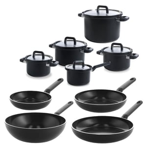BK Cookware Bk flow cool black kookpannenset 9delig