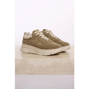 Rino & Pelle Willa.1002511 rino en pelle sneaker with stitching details olive