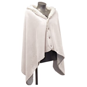 Unique Living omslagplaid coby 75x150cm dove white
