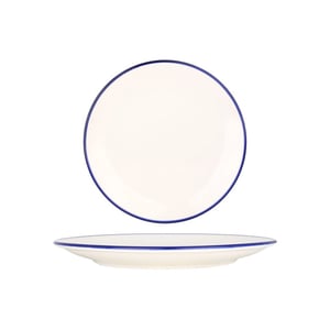 Rinart Dinerbord blue edge porselein 27 cm set van 6