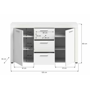 Furnilux Jam dressoir melamine