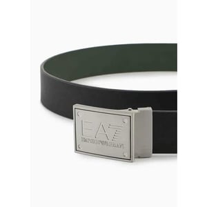 EA7 Riem plate belt beetle zwart