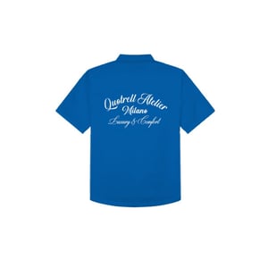 Quotrell Atelier milanon cotton shirt kobalt