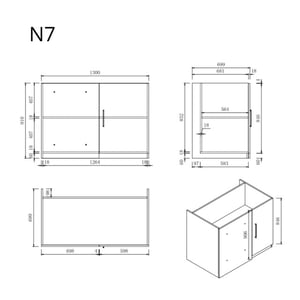Wasophoogte Keukenkast – module n7 – pure