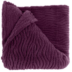 Unique Living plaid clio 150x200cm dark purple