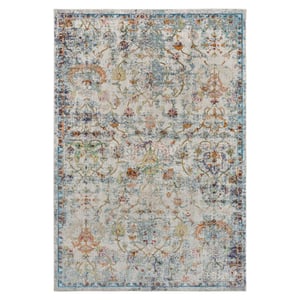 Muratap Picasso sarough vintage vloerkleed creme / beige laagpolig-