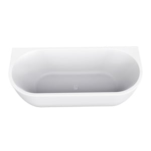 Vtw Living half vrijstaand bad ovaal ligbad glans 18080 cm