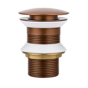 Vtw Living clickwaste afvoerplug geborsteld brons 5/4 zonder overloopgat