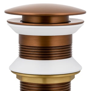 Vtw Living clickwaste afvoerplug geborsteld brons 5/4 zonder overloopgat