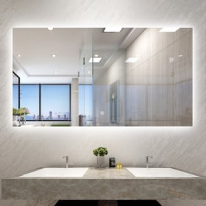 Vtw Living badkamerspiegel met verlichting en verwarming 160 x 80 cm