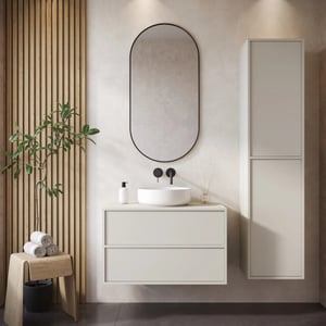 Badplaats Badkamerkast mali 38 x 33 x 160 cm - hangende kolomkast met 2