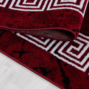 Muratap Plus vloerkleed laagpolig tapijt woonkamer rood / wit- 240x340 cm