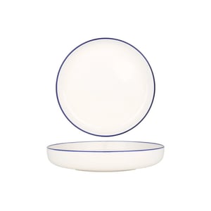 Rinart Diepbord blue edge porselein 22 cm (800cc) set van 6
