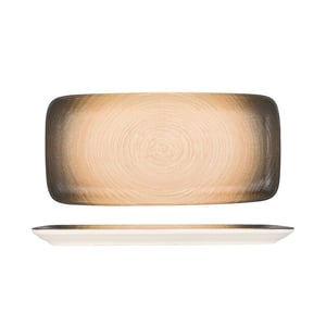 ID Fine Serveerschaal canyon porselein 30x11 cm set van 2