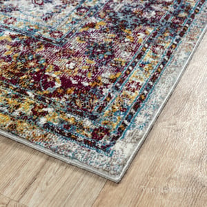 Muratap Picasso keshan vintage vloerkleed multi / beige laagpolig- 240x290