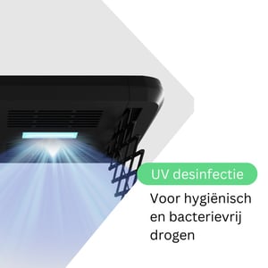 Wasophoogte Plafonddroogrek topdry pro zwart