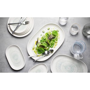 ID Fine Dessertbord glacier porselein 23 cm set van 6