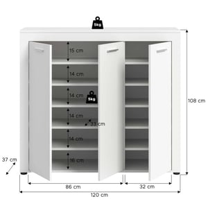 Furnilux Jam garderobekast schoenenkast melamine