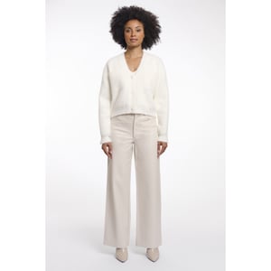 Rino & Pelle short v-neck cardigan isarea.5002621 70 snow white