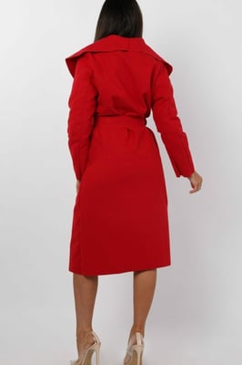 Waterfall Duster Belted Long Coat