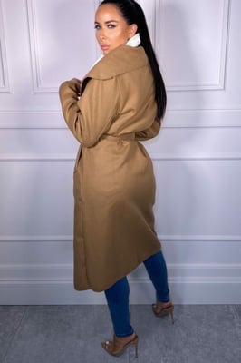 Waterfall Duster Belted Long Coat