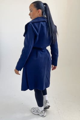 Waterfall Duster Belted Long Coat