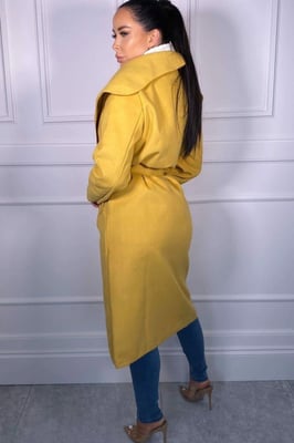 Waterfall Duster Belted Long Coat