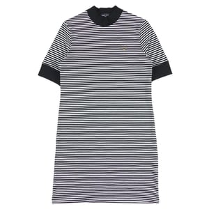 Fred Perry Dames/Dames Gestreept T-shirt Jurk (Wit, Marine)