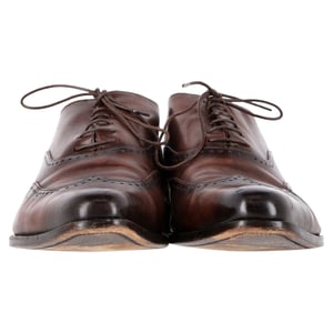 Ermenegildo Zegna Wingtip Oxford Schoenen in Bruin Leer