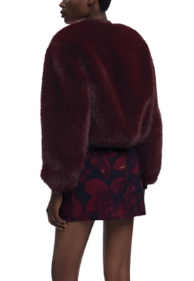 Faux Fur Bourgognejacka