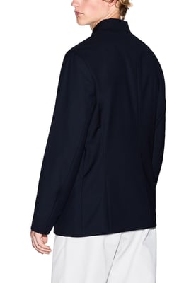 Marineblauwe Blazer met Knopsluiting Jacket