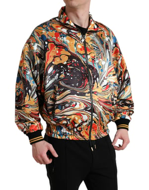 Casual Jack Marmer Print Bomberjack