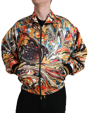 Casual Jack Marmer Print Bomberjack