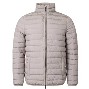Aquascutum Heren Mock Neck Active Gewatteerd Jasje (Grijs)