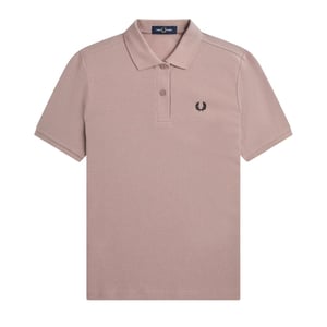 Fred Perry Dames/Dames Logo Poloshirt (Donkerroze)
