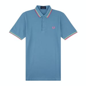 Fred Perry Heren Piqué Polo Shirt (Blauw)