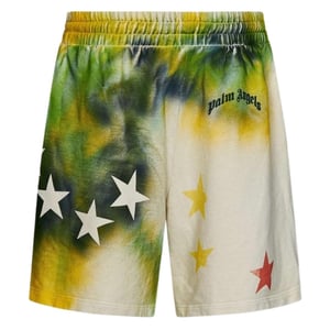 Palm Angels Unisex Stars Sweat Shorts voor volwassenen (Veelkleurig)