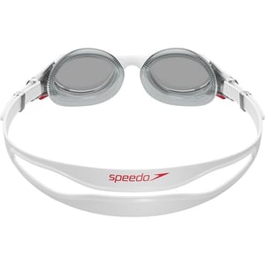 Speedo Mens Biofuse Swimming Goggles (White/Red/Smoke)