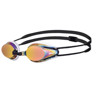Arena Unisex Adult Tracks Mirror Swimming Goggles (White/Copper/Black)