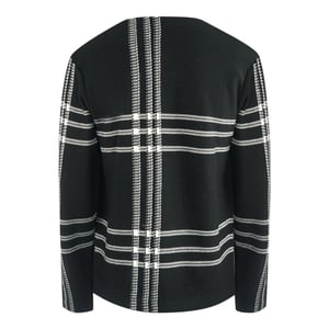 Fred Perry Tartan trui voor volwassenen (Zwart, Wit)