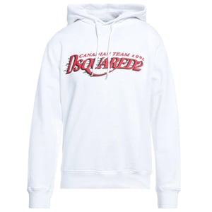 DSquared2 Heren Canadees Team Logo Cool Fit Hoodie (Wit)